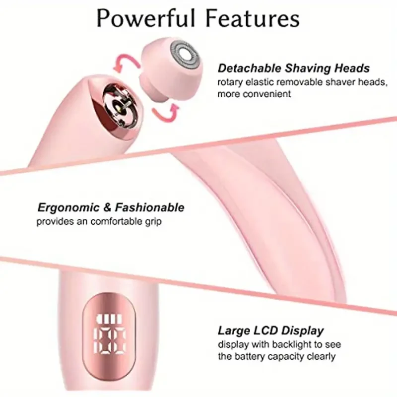 Painless Hair Removal Epilator - USB Rechargeable Womens Trimmer