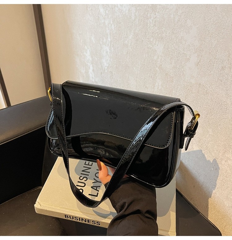 Fashion Women's Shiny Simple Shoulder Bag