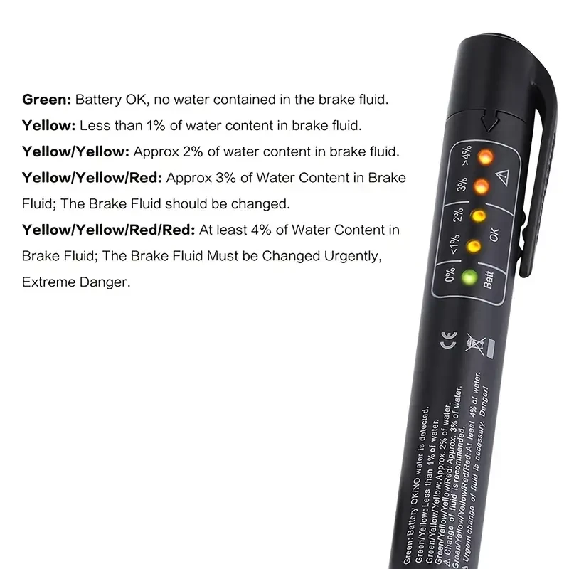 1pc Car Brake Fluid Tester Pen, Auto Brake Diagnostic Testing Tool