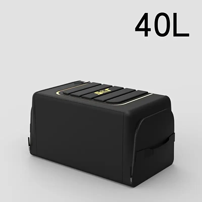 70L Oxford Fabric Car Trunk Organizer with Foldable Compartments