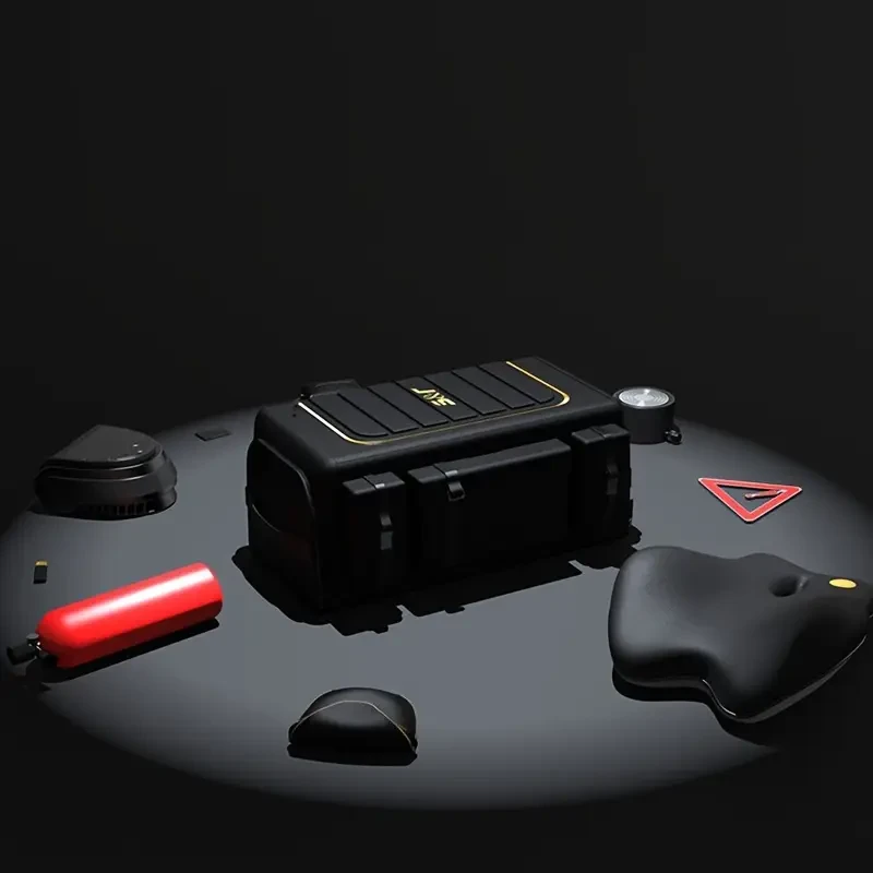 70L Oxford Fabric Car Trunk Organizer with Foldable Compartments