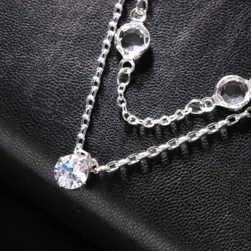 Rhinestone Water Drop Back Chain Simple Wedding Dress Formal Dress Accessories