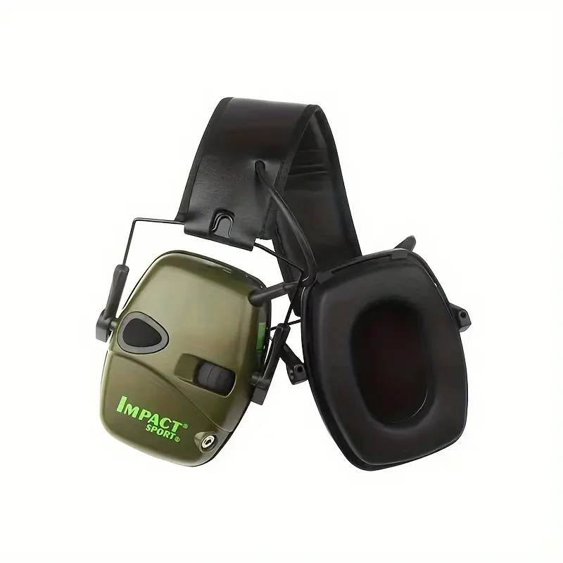 Head-mounted Electronic earphone, foldable headphone, active noise reduction, hearing protection, warm autumn and winter, outdoor and indoor suitable for sports (not including batteries)