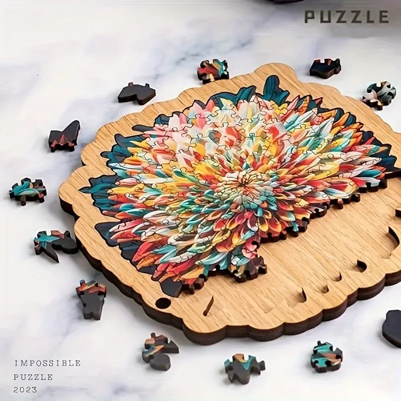 Colourful Flowers Puzzle - Extremely Challenging