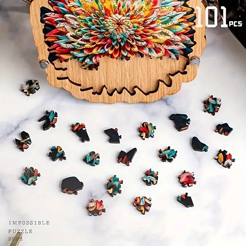 Colourful Flowers Puzzle - Extremely Challenging