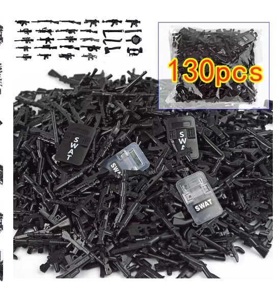 Compatible Locking Military The Toy Guns Weapon Box Building Blocks Toys For Children Assemble Military Army Toy Gifts