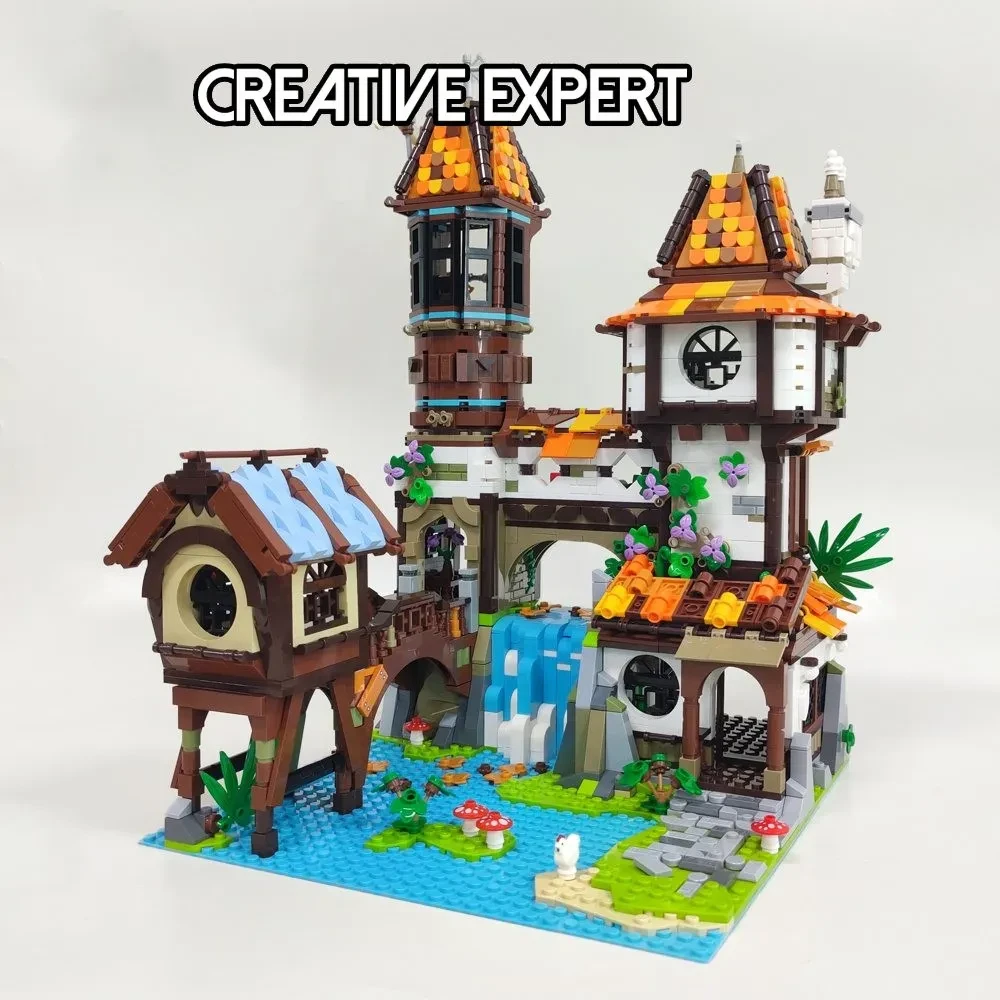 Streetscape Series Hotel Plastic Small Particles Assembled Tabletop Decoration