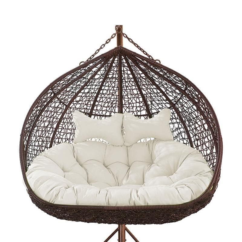 Cushion Pad Seat Set High Quality For Double Hanging Basket Chair - Beige