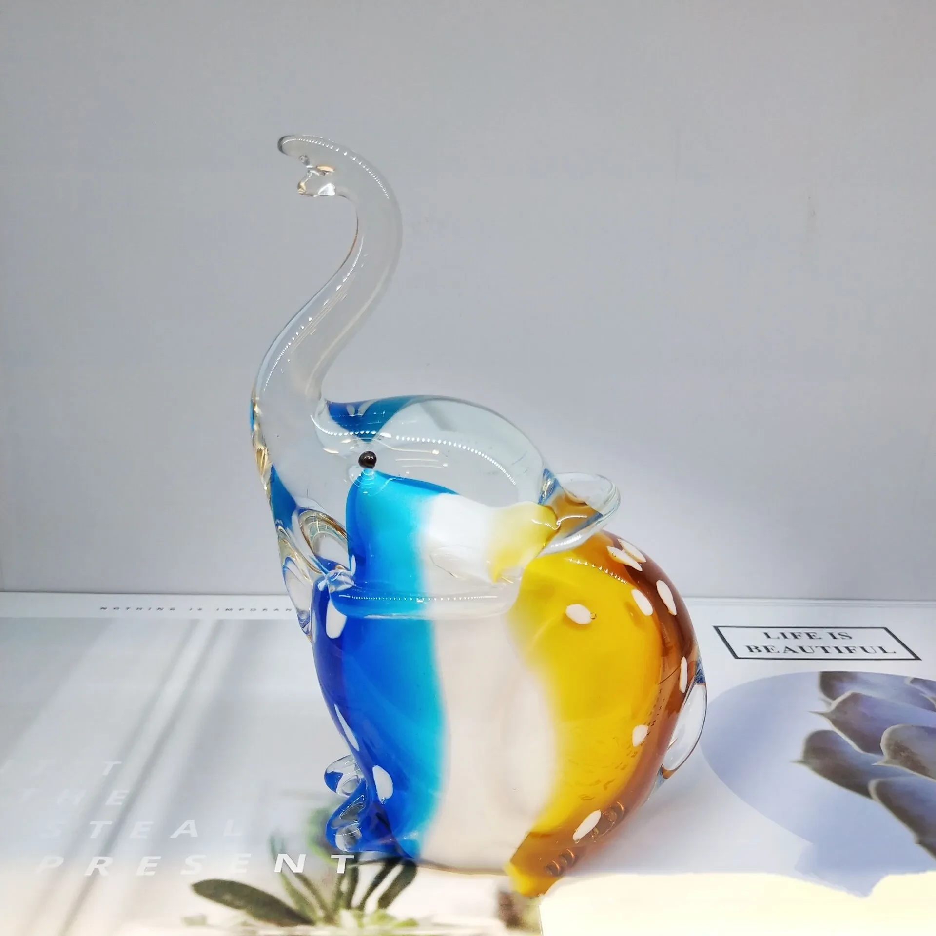 Blue Elephant Home Office Entrance Decoration