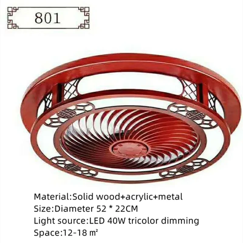 Antique Chinese Fan Lamp Bedroom Ceiling