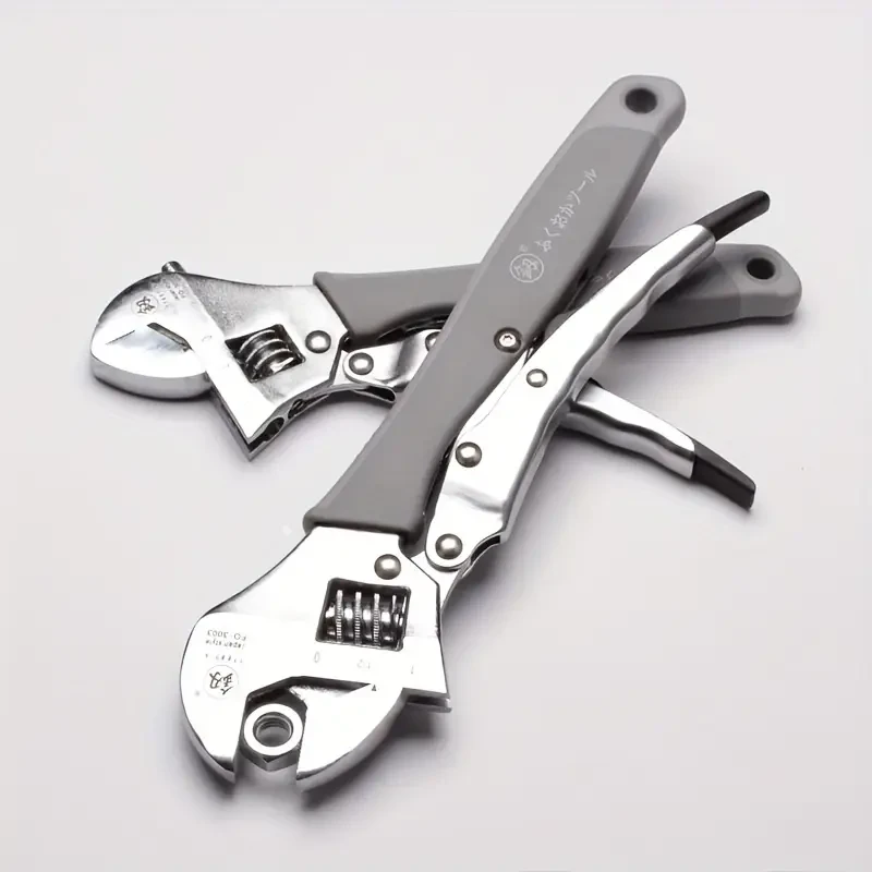 Versatile Adjustable Wrench with Quick Release - Dual Inch/Metric Measurement Scale, Ideal for Auto Repair, General Assembly & Maintenance