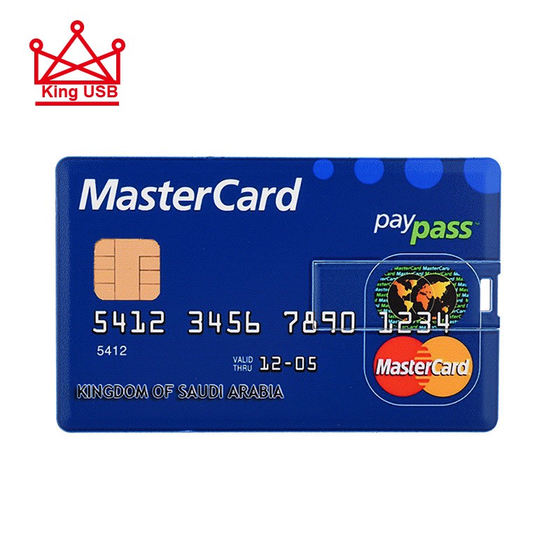 Bank Card Series USB Flash Drive - 4GB to 128GB Storage