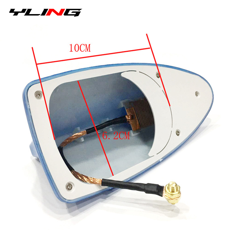 Car Shark Fin Antenna Cover Base Stylish Radio Signal Aerial Replacement for Car Roof