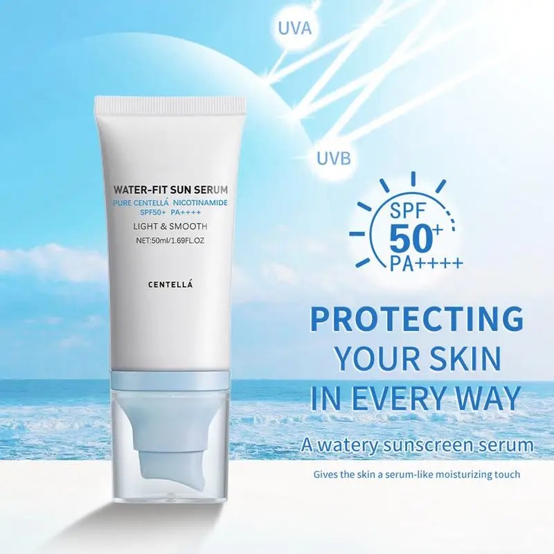 Sunscreen SPF 50 with Centella Asiatica Non-Sticky Refreshing Sunscreen Essence for Dry
