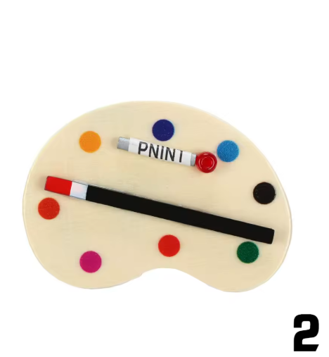 1:12 Dollhouse Furniture Miniature Easel Wood Box Drawing Board Artist Paint Pen Dolls DIY Model Set Toy Accessories