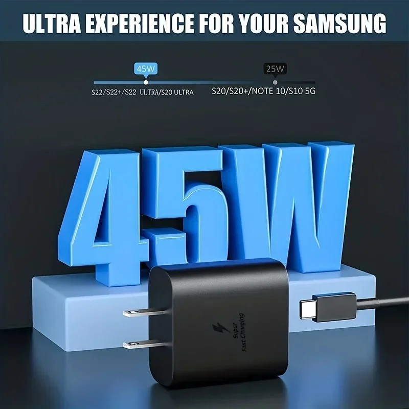 Samsung 45W Ultra Fast Charger with USB-C Cable