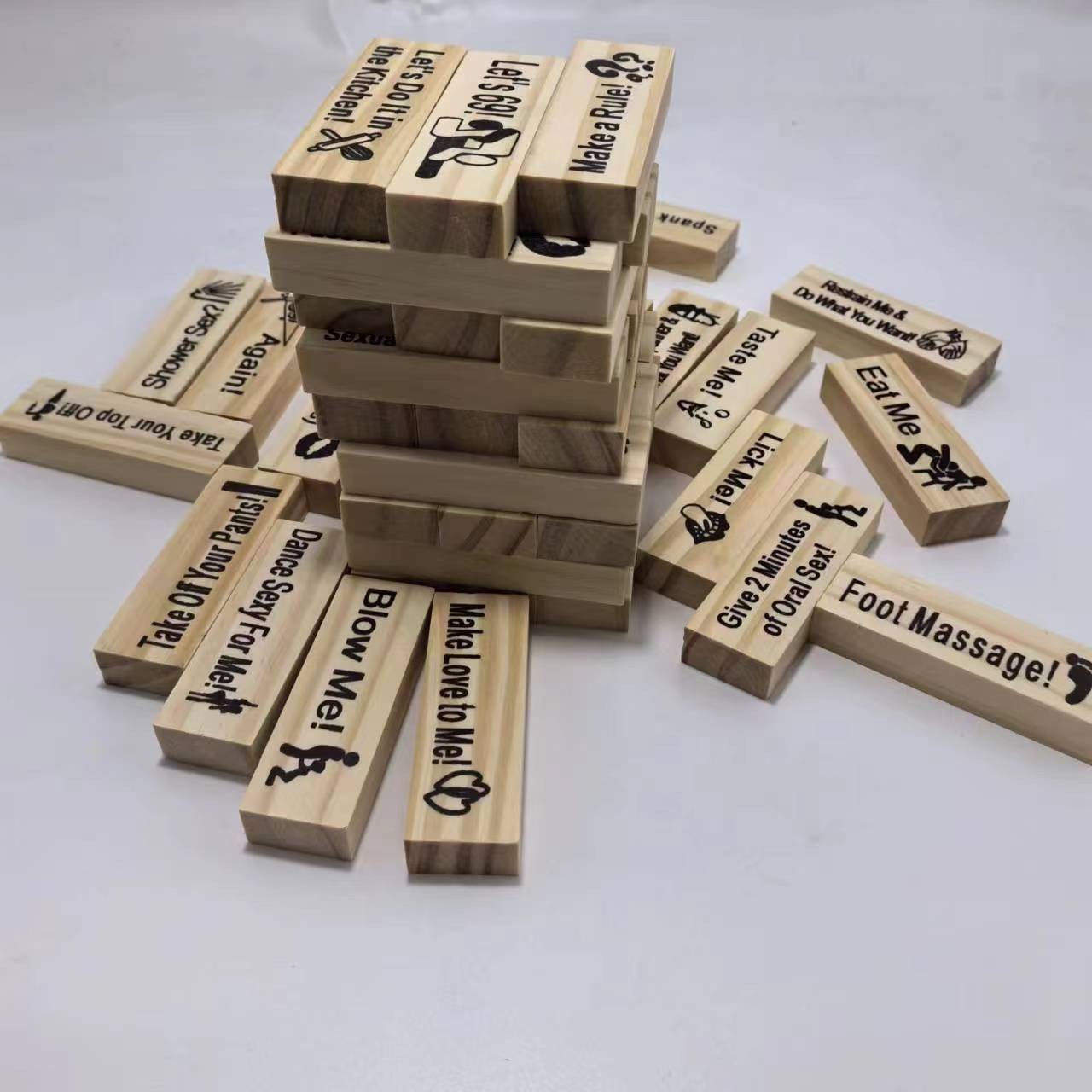 Couple Dating Building Block Tower Jenga Game