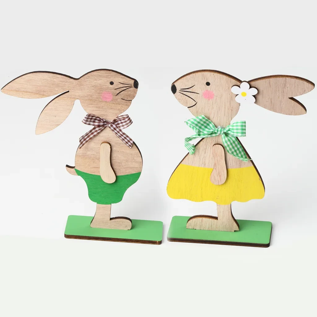 Easter Wooden Craftwork Rabbit Decoration