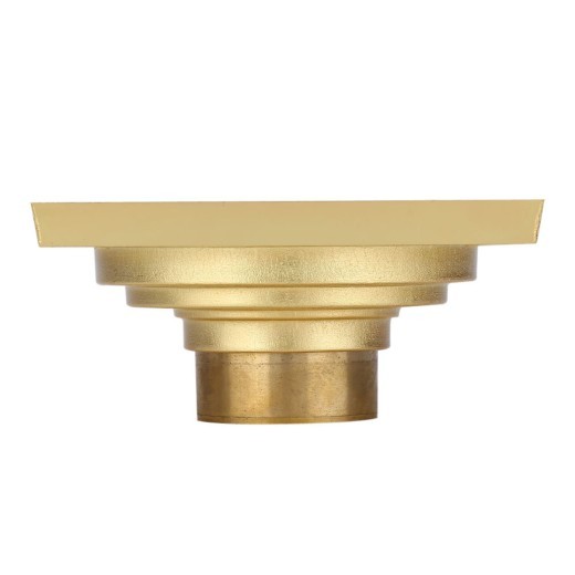 Antique Brass Square Floor Drain with Strainer Bathroom Washroom Drainage & Clean Accessories