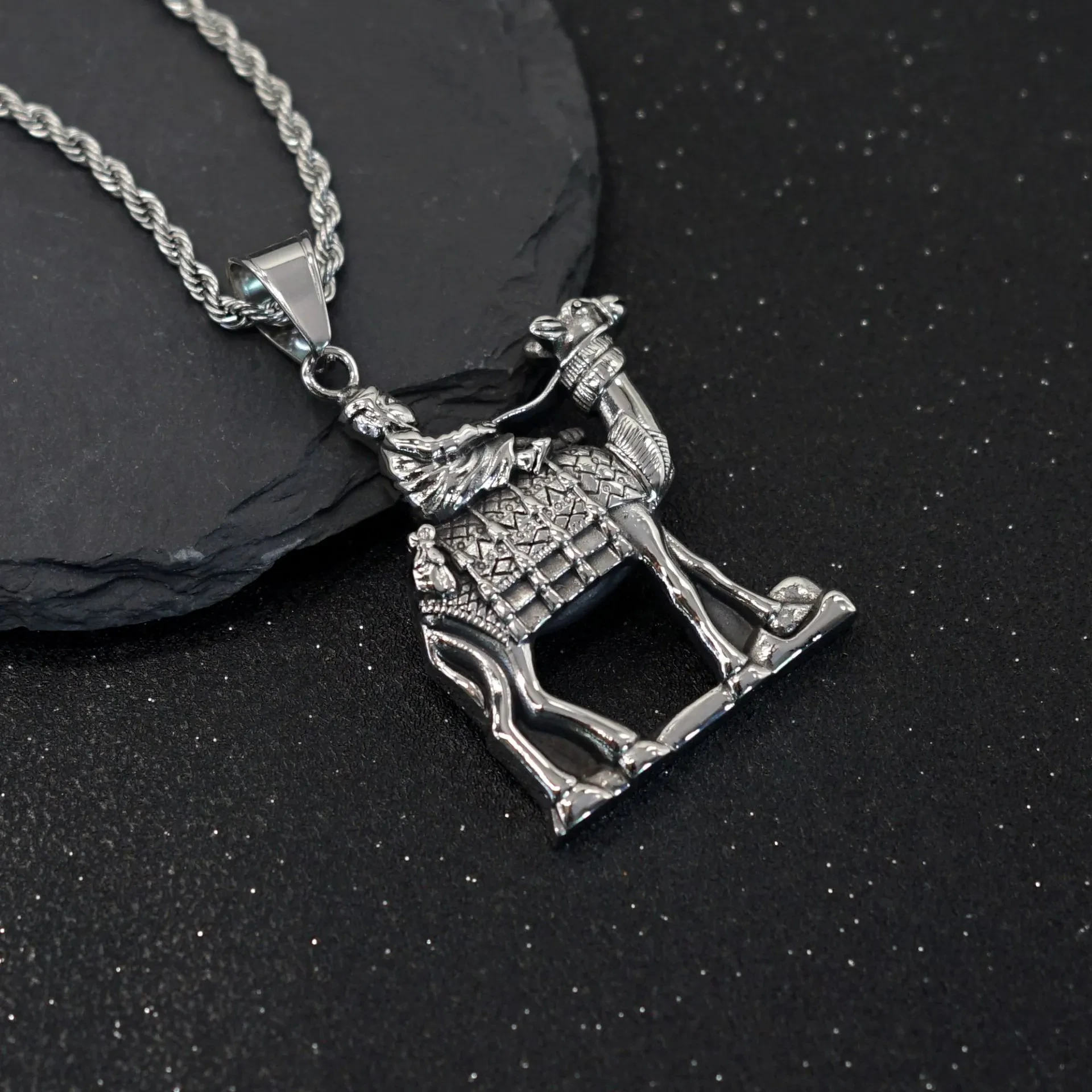 Cavalry Creative Pendant Personality Retro Stainless Steel