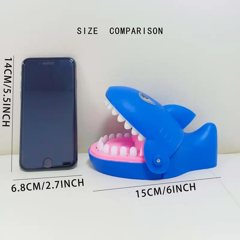 Blue Shark Finger Bite Game Toy