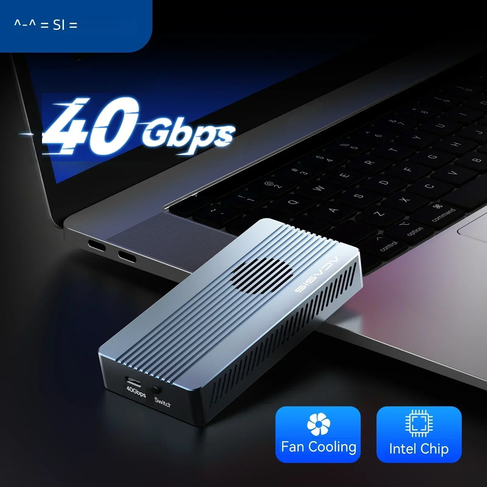 ACASIS 40Gbps USB 4.0 SSD Case - Thunderbolt NVMe M.2 Enclosure for 8TB High-Speed Storage