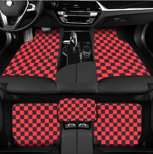 Car Universal Foot Pad Checkerboard