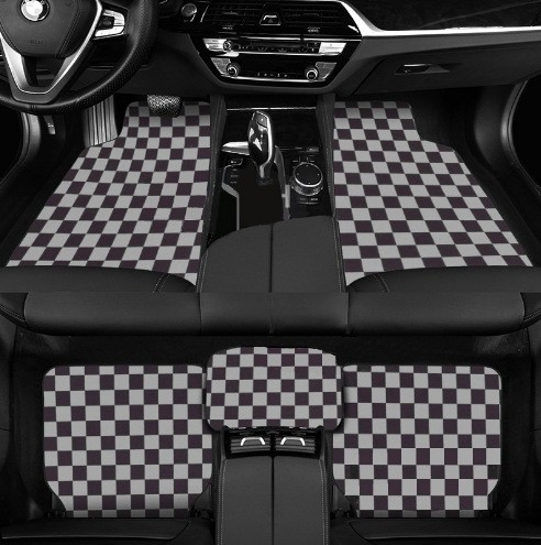 Car Universal Foot Pad Checkerboard