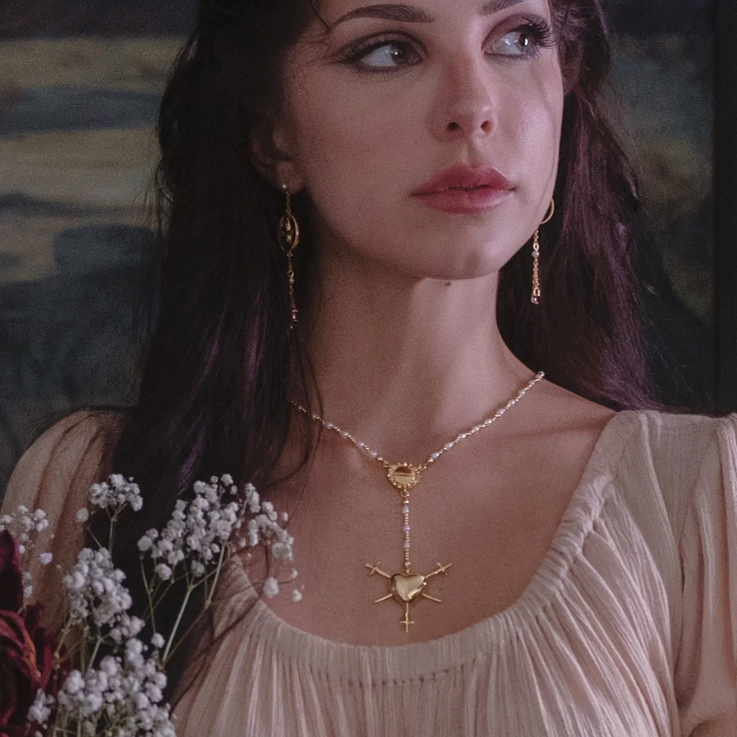 Love Pendant Simple Fashion Cross Necklace