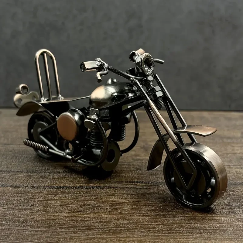 Vintage Iron Motorcycle Model Ornament