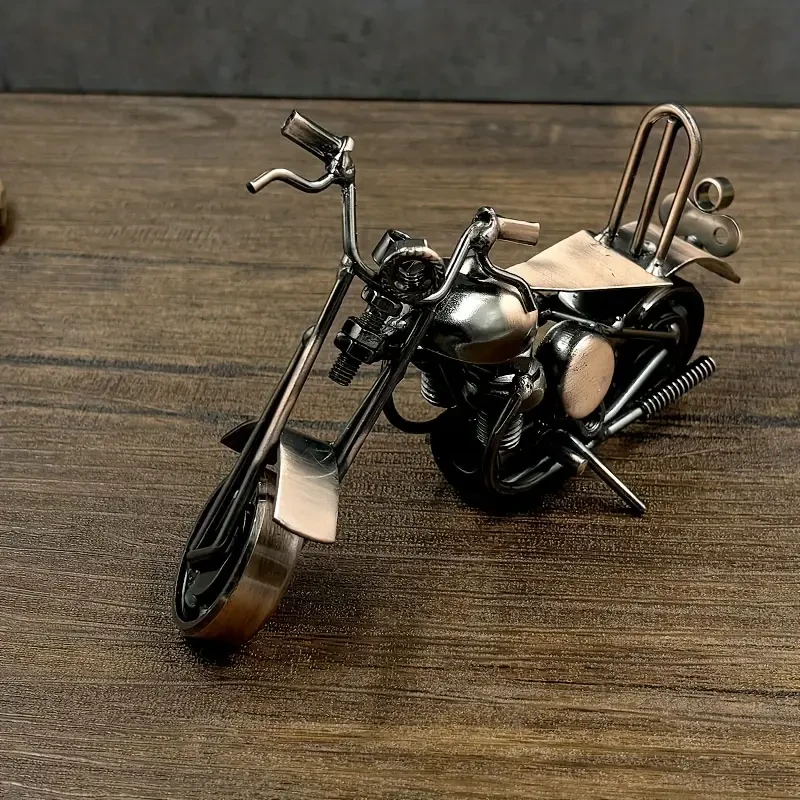 Vintage Iron Motorcycle Model Ornament
