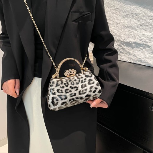 Leopard Print Fashion Retro Crossbody Bag For Women