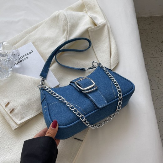 Women's Fashion High-end Canvas Chain Crossbody Bag