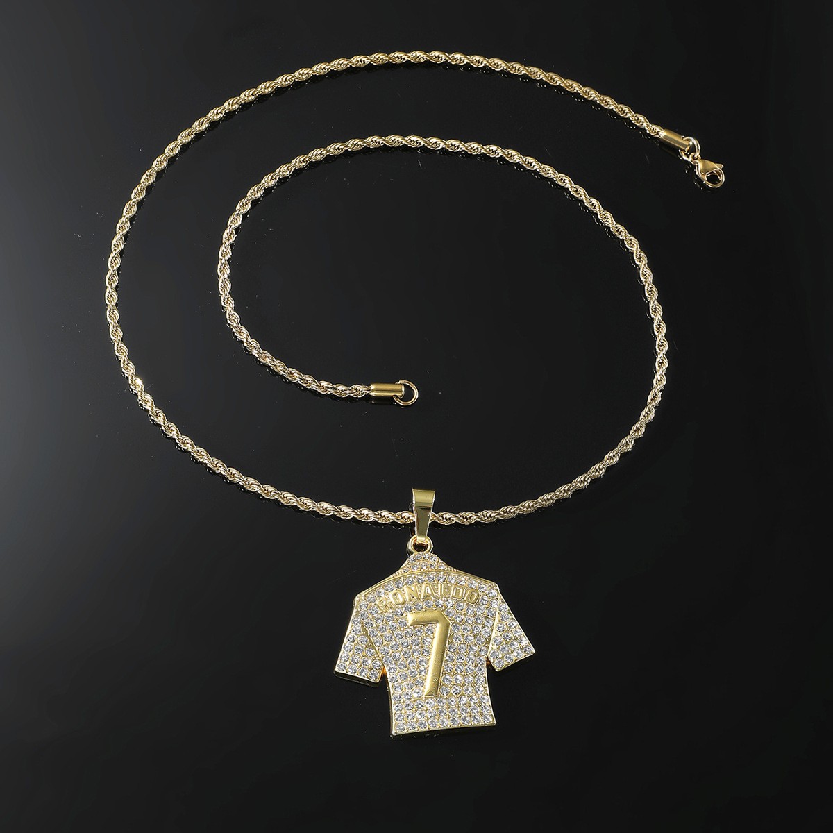 HNSP Cristiano Ronaldo CR7 Jersey Pendant Necklace