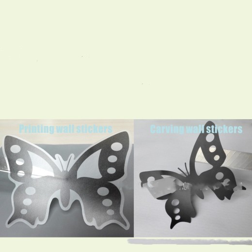 Beauty Salon Barber Shop Window Decoration Carved Wall Stickers