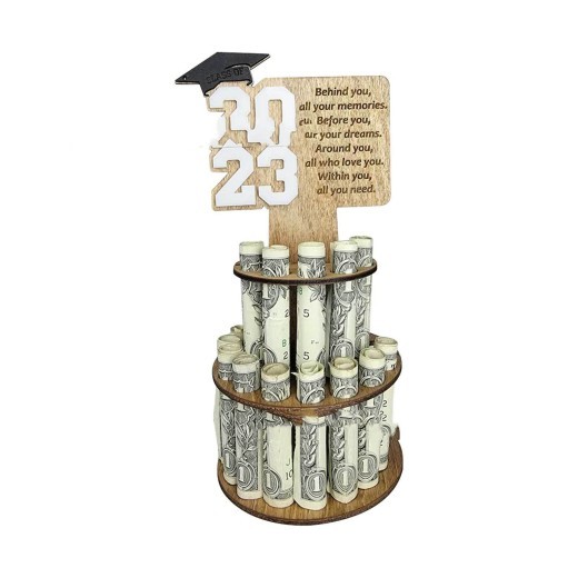Wooden Graduation Money Clip For Her Graduation Gift Crafts