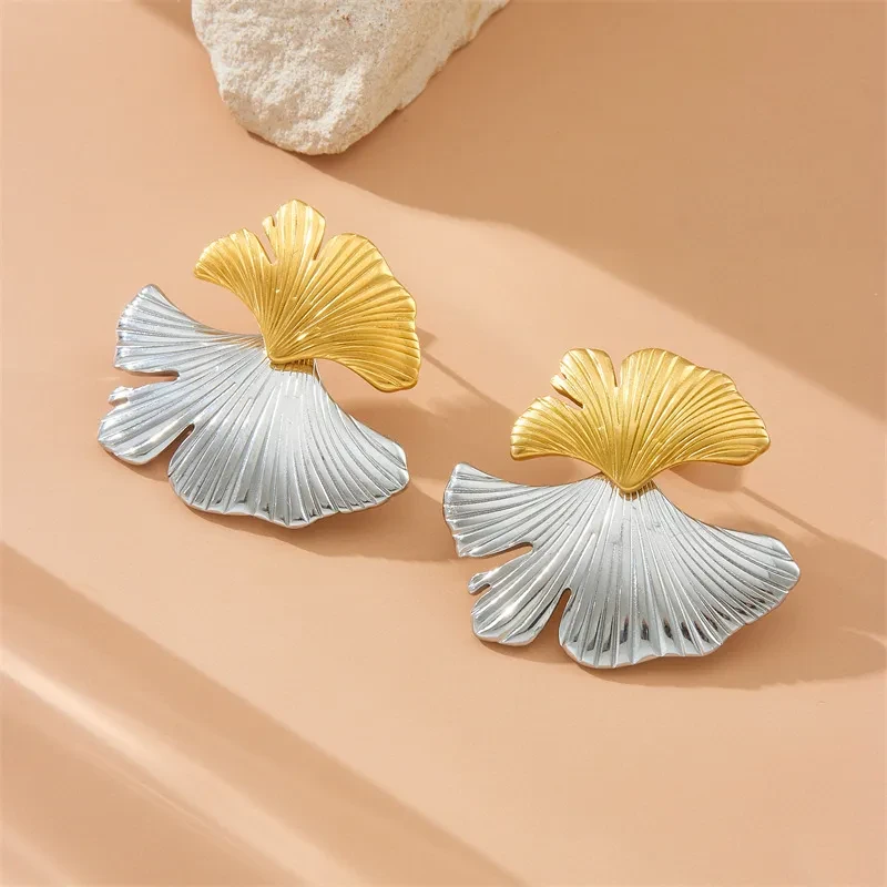 Fashion Simple Geometric Oval Female Earrings