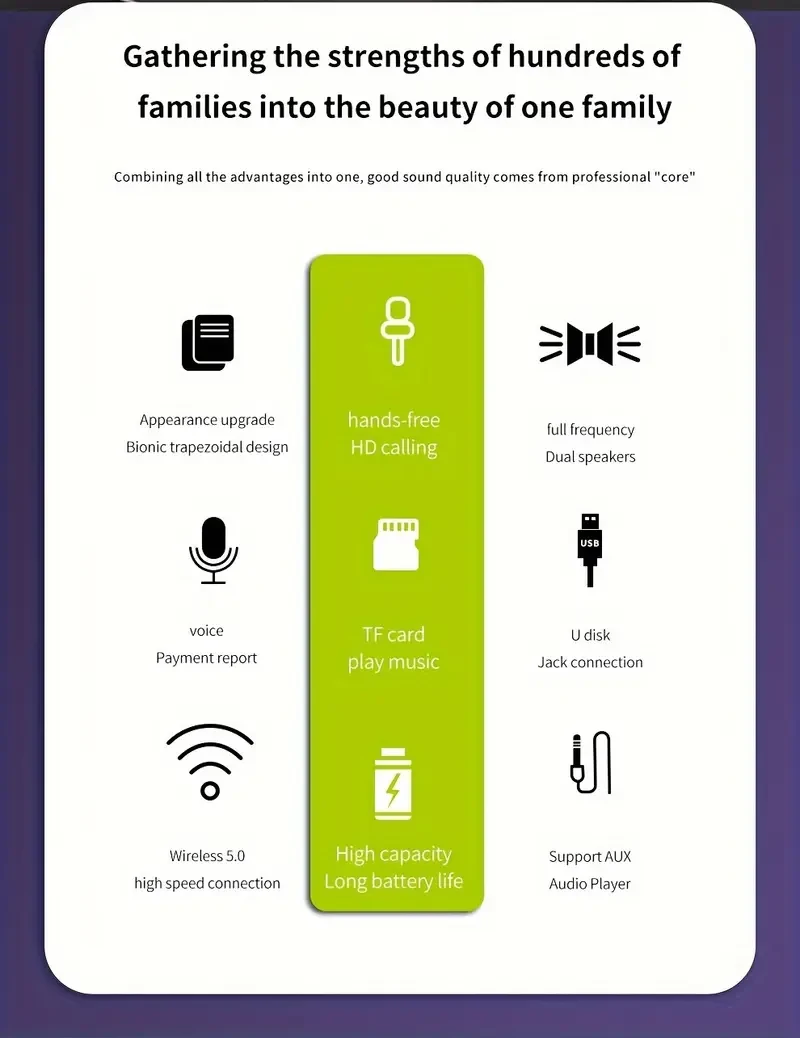 Compact, Powerful, and Perfect for Every Occasion Introducing the ZEALOT S31 5W*2 Wireless Speakers, the ultimate blend of style, portability, and exceptional sound quality. Whether youre hosting a party, relaxing at home, or streaming your favorite seri