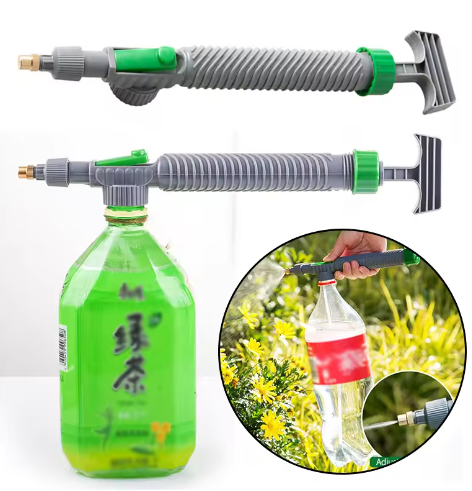 High Pressure Air Pump Manual Sprayer Adjustable Drink Bottle Spray Head Nozzle Garden Watering Tool Sprayer Agriculture Tools