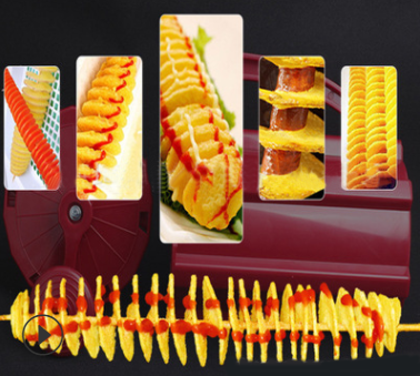 Whirlwind potato machine gold potato tower machine stainless steel hand potato slicer