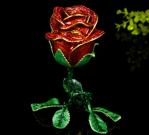 Metal Rose Jewelry Box Decoration Ideas