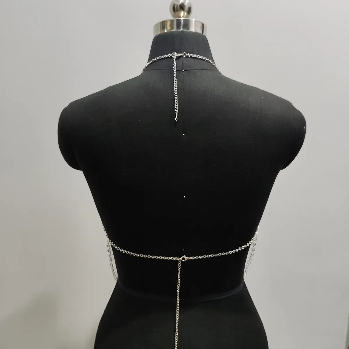 Multi-layer Chest Necklace Stainless Steel Bracelet Love Pendant Body Chains