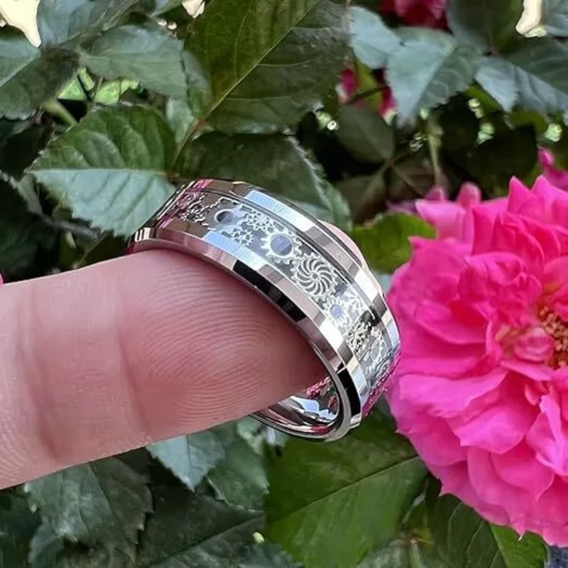 New Fashion Steampunk Gear Wheel Men Stainless Steel Ring