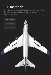 Three-Channel Stunt Fixed Wing Aircraft Model - Airplanes & Jets with Remote Control, Flying Machine Fighter Features