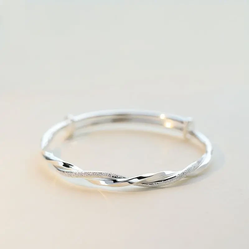 One Piece Simple Cuff Bracelet Mobius Nail Sand Bracelet, Round Bangles, Women's Jewelry, Bracelet Sets, Perfect for Birthdays, Holidays, Mother's Day, and Party Favors