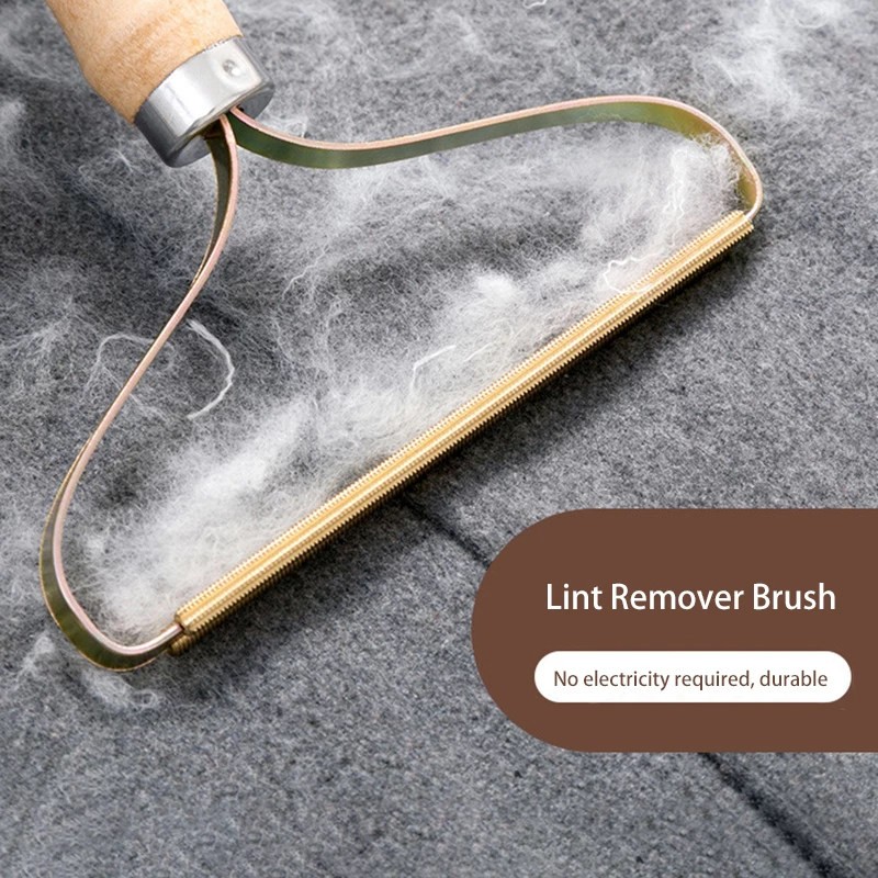 Portable Manual Lint Remover Brush Pet Hair, Fabric Shaver, and Fuzz Cleaner for Sofa, Clothes, and More