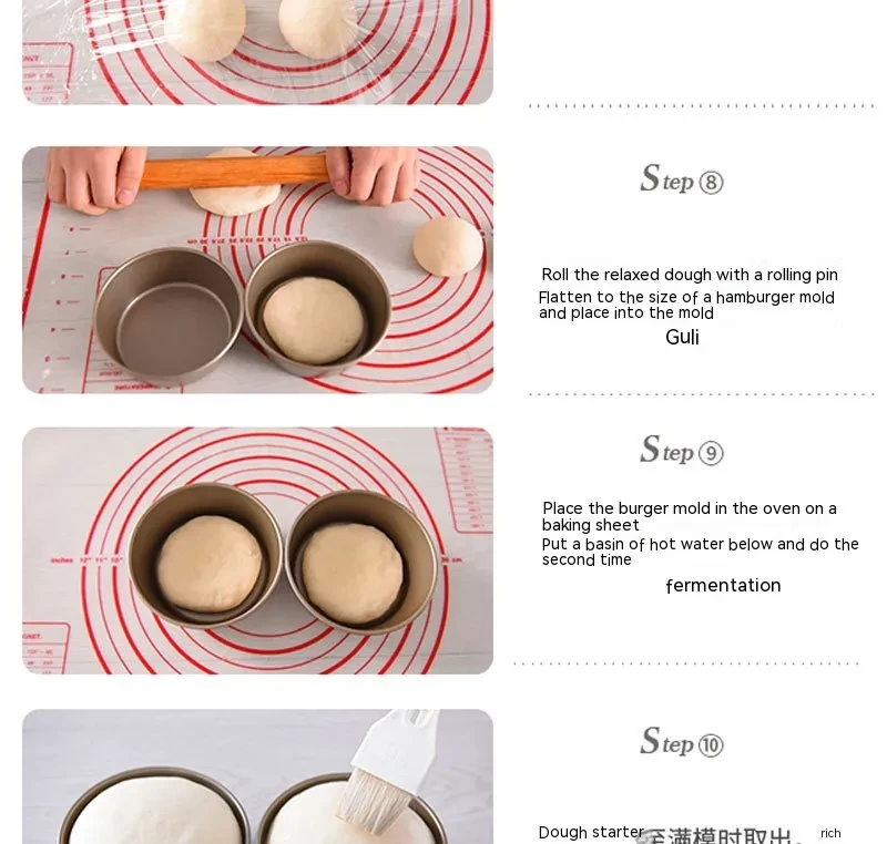 Non-stick Round Cheese Fromage Small Cake Baking Tool Hamburger Mold