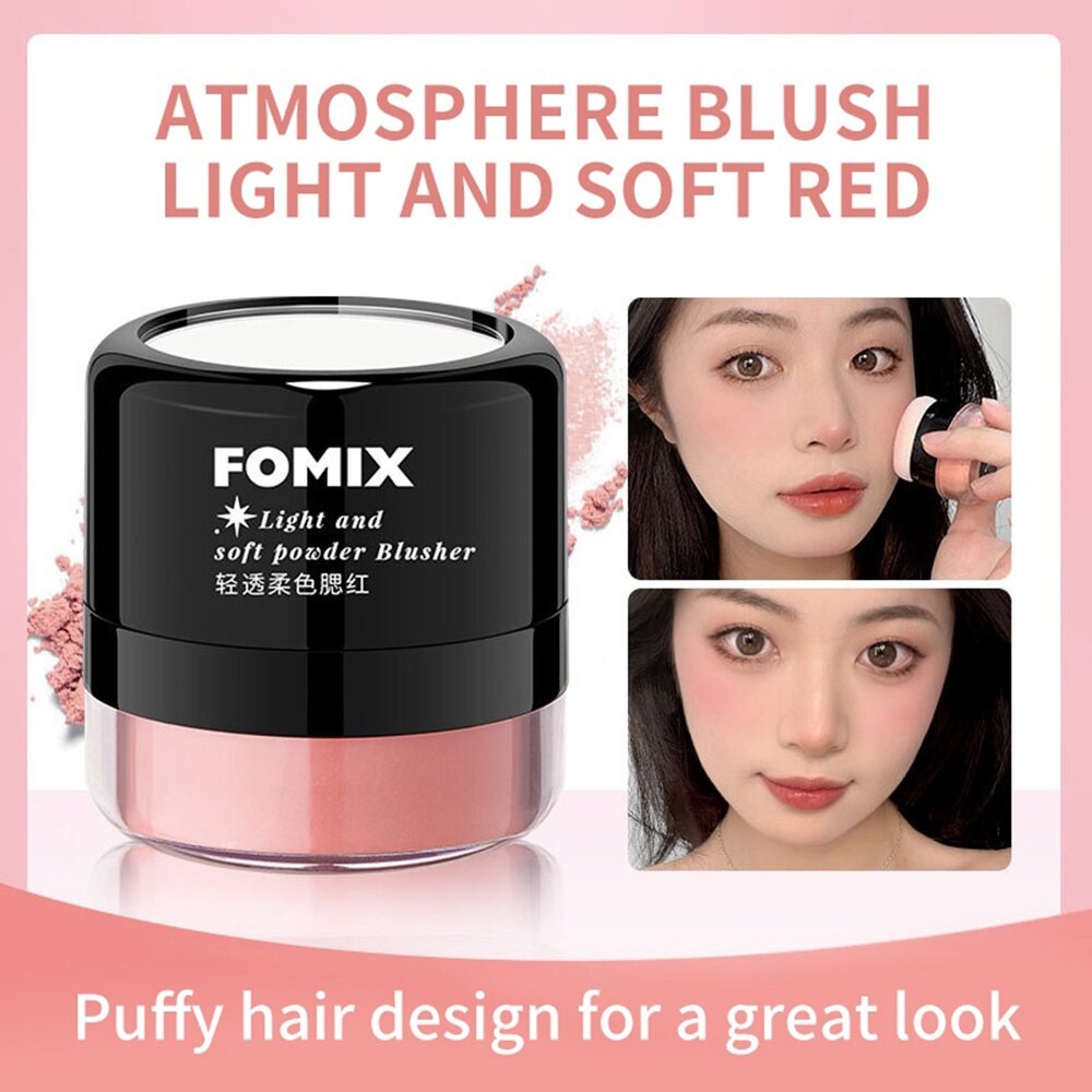 FOMIX Loose Powder Air Cushion Blush - Soft Matte Natural Cheek Colors