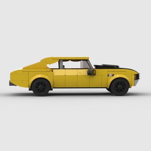 Retro Car Building Blocks Toy Suit