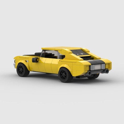 Retro Car Building Blocks Toy Suit